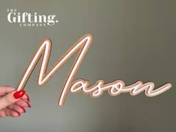 Personalised Wooden Name Sign - Nursery Wall D??cor, Kids Room Art - thumbnail 1