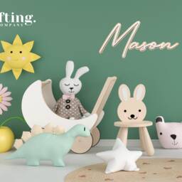 Personalised Wooden Name Sign - Nursery Wall D??cor, Kids Room Art - thumbnail 2