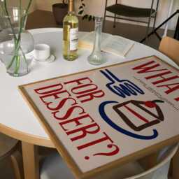 Dessert Print, Kitchen Retro Poster, Wall Art, Dining Room Art Unframed - thumbnail 3