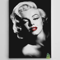 Marilyn Monroe Red Lips Canvas Art Wall Print Picture Fashion Framed Home Decor -C195 - thumbnail 2