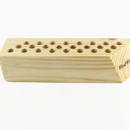 Personalized Wooden Pencil Holder - Pen Desk Decor Wood Wooden Office Organizer - thumbnail 2
