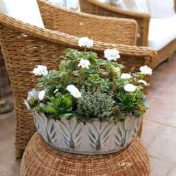 Leaf Metal Planter - thumbnail 3