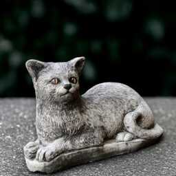 Large Relaxing Cat Statue Concrete Kitty Figurine Stone Kitten Sculpture Cement Ornament Handmade Animal Kitty Lover Gift - thumbnail 2