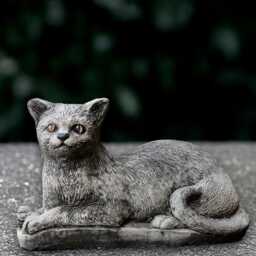 Large Relaxing Cat Statue Concrete Kitty Figurine Stone Kitten Sculpture Cement Ornament Handmade Animal Kitty Lover Gift - thumbnail 4