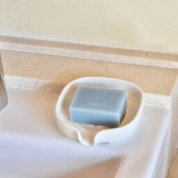 Porcelain Soap Dish With Spout For A Clean, Calm, Sink. Handmade Ceramic From Spain. 4 Colours Available - thumbnail 4