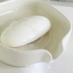 Porcelain Soap Dish With Spout For A Clean, Calm, Sink. Handmade Ceramic From Spain. 4 Colours Available - thumbnail 2