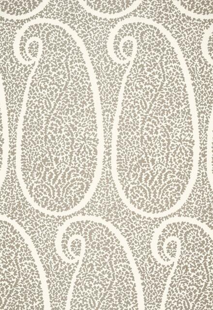 Ambala Paisley in Oyster By Schumacher , Choice Of Size With Coordinating Backing