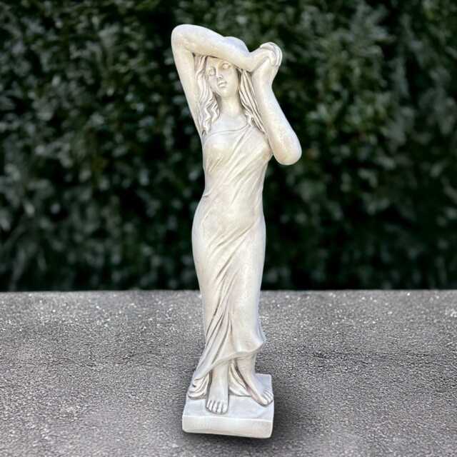 Large Lady Sculpture Concrete Graceful Woman Statue Stone Romantic Figure Elegant Ornament Cement Goddess Decoration Lover Gift - image 1