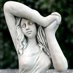 Large Lady Sculpture Concrete Graceful Woman Statue Stone Romantic Figure Elegant Ornament Cement Goddess Decoration Lover Gift - thumbnail 3