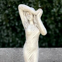 Large Lady Sculpture Concrete Graceful Woman Statue Stone Romantic Figure Elegant Ornament Cement Goddess Decoration Lover Gift - thumbnail 2