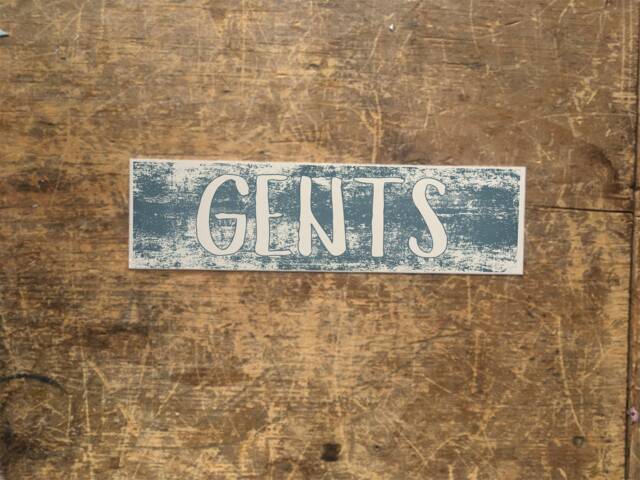 Gents Door Sign Bathroom Toilets Changing Room Enamel Metal Tin Sign Wall Plaque