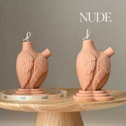 Heart With Wings Soy Candle Hand-Poured Sculptural Art - thumbnail 3