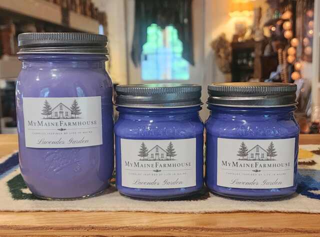 Lavender Garden Soy Candle Calming Aromatherapy, Maine-Made - image 1