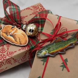 Rainbow Trout, Wood, Christmas, Tree Ornament, Handmade, Fly Fishing, Watercolor, Fish - thumbnail 4