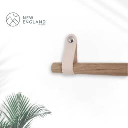 Curtain Rod Holder/Pole Holder, Leather Strap Curtain Hanger, Bracket. Not Included - thumbnail 1