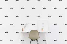 Fish Wall Decal Fishy Nautical Kids Room Marine Pattern Sticker Bedroom Wallpaper Vinyl Decals, Nursery Stickers Home Decor - thumbnail 1