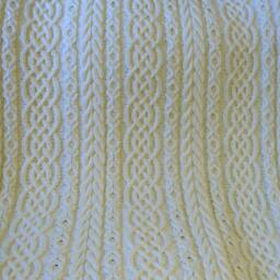 Celtic Cable Knit Afghan Pattern - Aran Blanket - PDF Pattern - thumbnail 2