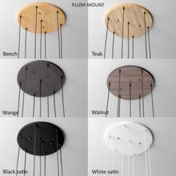 Ceramic Cluster Chandelier For Staircase, Contemporary Double Height Lighting, Plug in Or Hardwired - Minimo - thumbnail 4
