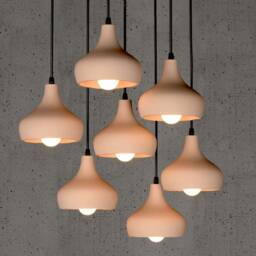 Ceramic Cluster Chandelier, Contemporary Staircase & Double Height Lighting - Naaya Mini Morning Bell - thumbnail 2