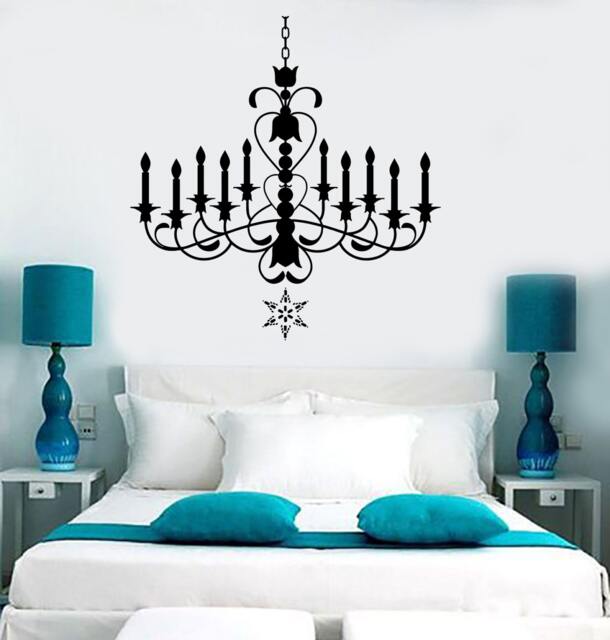 Wall Vinyl Decal Bedroom Living Room Chandelier Amazing Sticker 1300Dz - image 1