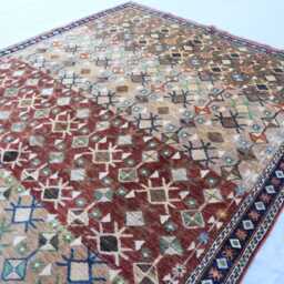 7x10 Ft Brown Bidjar Rug, Fine Quality Afghan Hand Knotted Veg Dyes Wool Tribal Oriental Area Living Room Dining Table Carpet - thumbnail 4