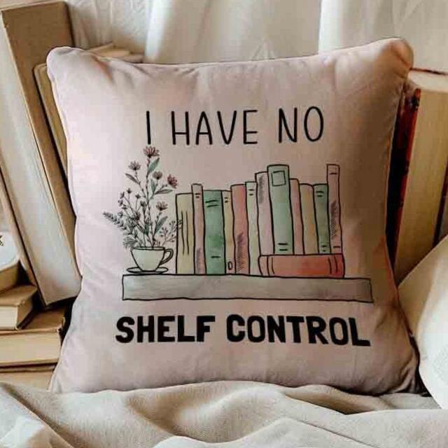 Soft Velour Pillow/Cushion I Have No Shelf Control - image 1