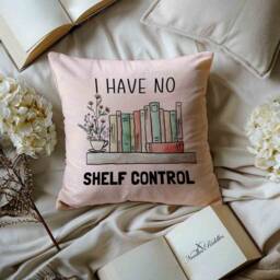Soft Velour Pillow/Cushion I Have No Shelf Control - thumbnail 2