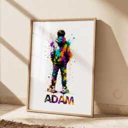 Personalised Gamer Poster - Boys Bedroom Name Decor, Gaming Gift, Teen Room Wall Art - thumbnail 3