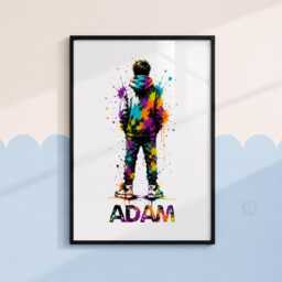 Personalised Gamer Poster - Boys Bedroom Name Decor, Gaming Gift, Teen Room Wall Art - thumbnail 2
