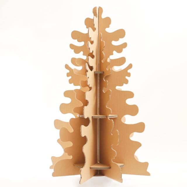 Digital File - Laser Cut 3D Christmas Tree 59 Inch Nordic Design Dxf Ai PDF Crd Eps - image 1