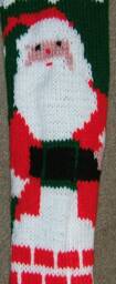 Personalized Hand Knitted Christmas Stocking - thumbnail 1