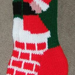 Personalized Hand Knitted Christmas Stocking - thumbnail 2