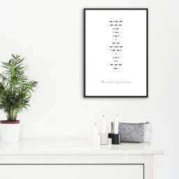 You Are My Person Morse Code Print A4 Wall Art - thumbnail 4