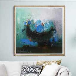 Unique Wall Art Still Life Fruits in A Bowl - thumbnail 2
