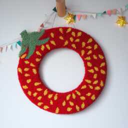 Custom Strawberry Letter Nursery Wall Hanging - thumbnail 4