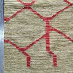 Nordic Runner Kilim Rug, Modern Artisan Scandinavian Afghan Turkish Abstract Art Wool Rug 204x69 cm - thumbnail 4