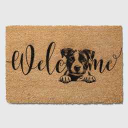 staffie Dog Welcome Mat Personalized Coconut Fiber Doormat - thumbnail 1