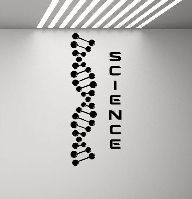Science Wall Decal Classroom Sign Dna School Poster Education Quote Gift Vinyl Sticker Class Room Decor Chemical Art Print G706 - image 1