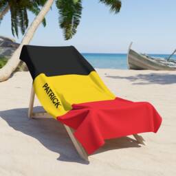 Belgium Beach Towel, Belgium Flag Tovel, Of Belgium, Beach Country Gift