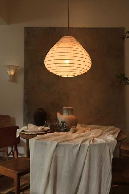 Louis Off White Linen Pendant Light Shade - Pear Shape Lampshade Handmade - image 1