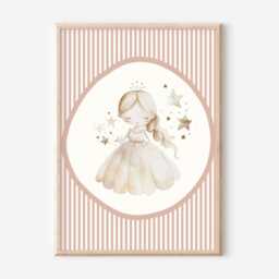 Set Of 3 Pastel Princess & Unicorn Prints. Perfect For A Girls Room, Nursery Or Playroom - Unframed - thumbnail 2