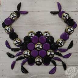 Ravens & Natty Boh Beer Bottle Cap Crab Wall Art National Bohemian Baltimore - thumbnail 2