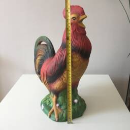 Ceramic Rooster, Garden Decoration, Home Decor, Gift For Mom, Outdoor Farm Animals, Handmade Figurines, Art, Painted - thumbnail 4
