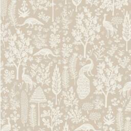 Rifle Paper Co. Crib Sheet Neutral Beige Floral Cotton Cot Cover - thumbnail 1