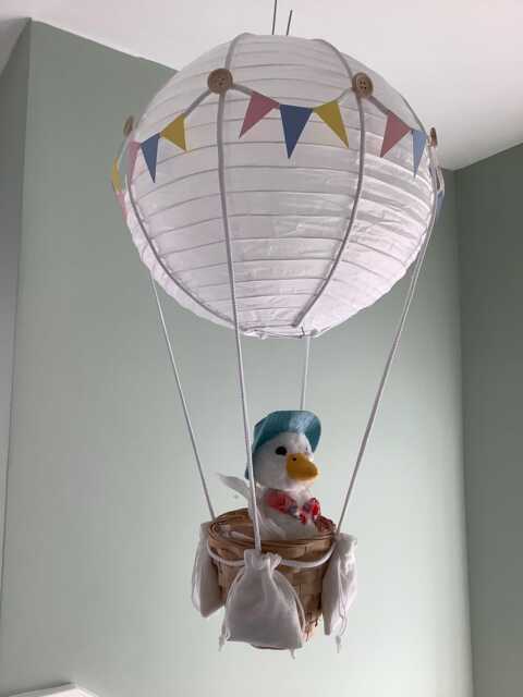 Hot Air Balloon Light Shade, Decoration, Jemima Puddle-Duck Toy Included - image 1