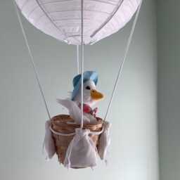 Hot Air Balloon Light Shade, Decoration, Jemima Puddle-Duck Toy Included - thumbnail 3