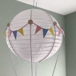 Hot Air Balloon Light Shade, Decoration, Jemima Puddle-Duck Toy Included - thumbnail 2