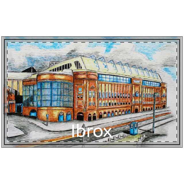 Rangers Fc Ibrox Doormat Soccer Team Welcome Mat - image 1