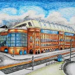 Rangers Fc Ibrox Doormat Soccer Team Welcome Mat - thumbnail 3