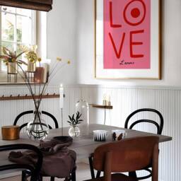 Love Print, Trendy Wall Art, Abstract Type Living Room Poster, Gallery Typography A1, A2, A3, Unframed - thumbnail 3